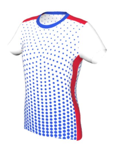 Maglia Padel Femminile Grafica Definita Personalizzabile - Stile 004