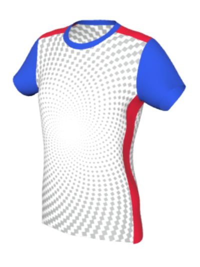 Maglia Padel Femminile Grafica Definita Personalizzabile - Stile 001