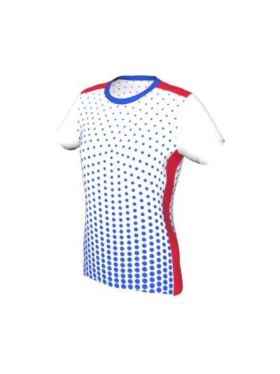 Maglia Padel Femminile Grafica Definita Personalizzabile - Stile 004
