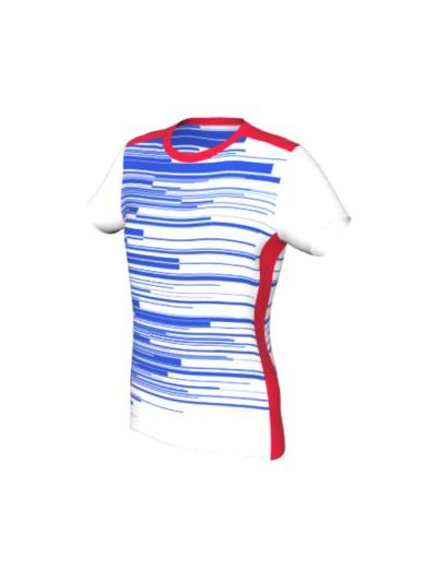 Maglia Padel Femminile Grafica Definita Personalizzabile - Stile 009